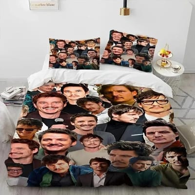 Luxe Nieuw 3D Print Jose Pedro Balmaceda Pascal Foto Beddengoed Set Dekbedovertrek Bed Set Dekbedovertrek Kussensloop Queen Jongens Volwassene 70x133cm 2pcs black