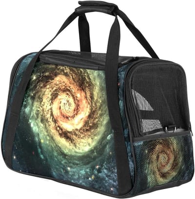 Huisdier Reistas - Draagbare Hondentas - Veilig Vervoer - Lichtgewicht Ontwerp - Opvouwbaar - Galaxy Print