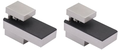 2 stuks - Glasklem - Glas Plankdragers - 56*41*27.5mm - voor 5 mm-20 mm dik glas en houten planken - metaal - zinklegering - glazen planksteunbeugel
