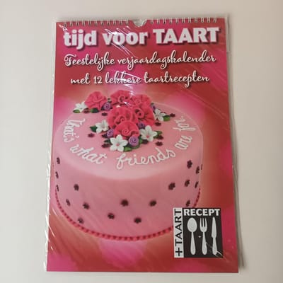 Verjaardagskalender "Tijd voor taart"