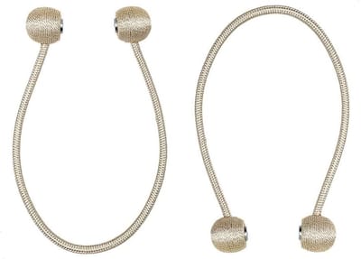 Larson - Gordijn embrasse - Beige - 2 stuks - 40 cm - Display box met 10 sets