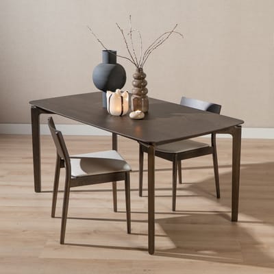 Bronx71® Scandinavische eettafel Cala walnoot 220 x 100 cm