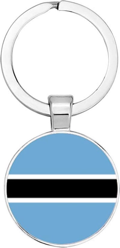 Akyol - Botswana Sleutelhanger - Toeristen - Must go - Botswana travel guide - Accessoires - Liefde - Cadeau - Gift - Geschenk - 2,5 x 2,5 CM