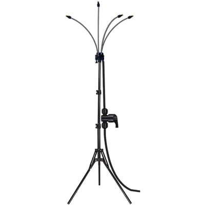 Brumisateurs sur pied pour terrasse extérieure Support réglable Système de brumisation d'eau Arroseur de jardin automatique portable pour extérieur black