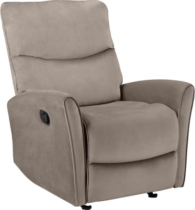 Chesley - Fauteuil de relaxation Manuel Taupe Velvet (100 x 81 x 98 cm)