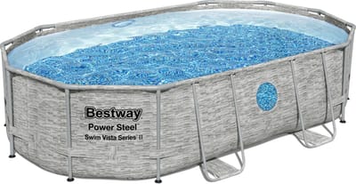 Bestway - Power - Steel - Zwembadset - 488x305x107 - cm