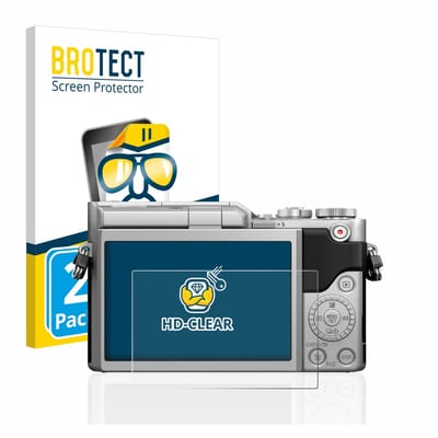 BROTECT - Screenprotector voor Panasonic Lumix DC-GX880 - Folie Beschermfolie transparant 2 Stuks