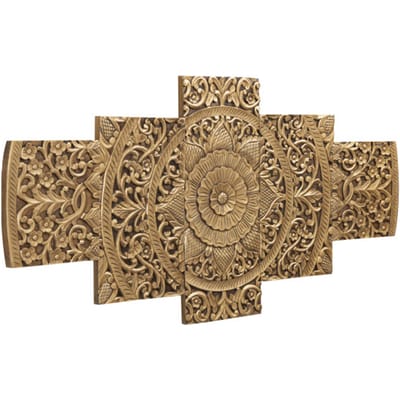 PTMD Wandpaneel Sharlene - 180x1x90 cm - MDF - Goud