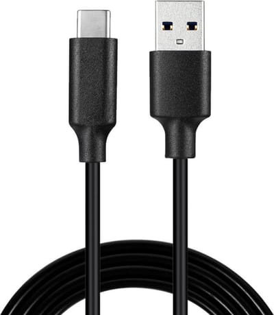 NÖRDIC USBC-N1002 USB-C naar USB-A kabel - 480 MBps - 1m -  Zwart