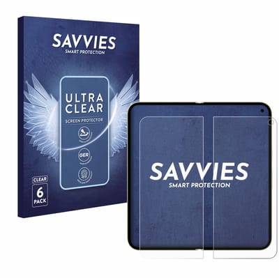 Savvies - Screenprotector voor Google Pixel 10 Pro Fold (Inner display) - Folie Beschermfolie transparant 6 Stuks