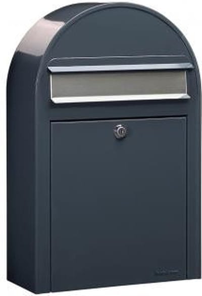 Brievenbus Bobi Classic S Donkergrijs / RVS