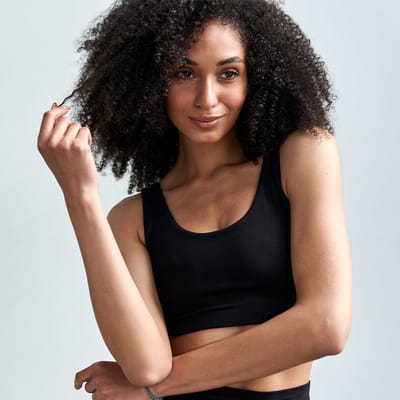 Samarali Yoga BH Zwart (maat XS) - Katoenrijk, OEKO-Tex, Comfortabele Sportbeha