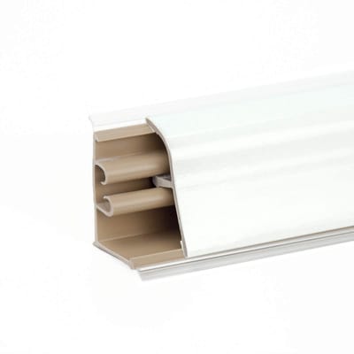 DQ-PP 1,5 m HOEKLIJST - Wit - 37 x 24 mm - PVC - GRATIS Schroeven - Keukenlijst, Werkblad Afwerkingslijst, Keukenafwerkingslijst, Wandafwerkingslijst, Tafelbladlijsten