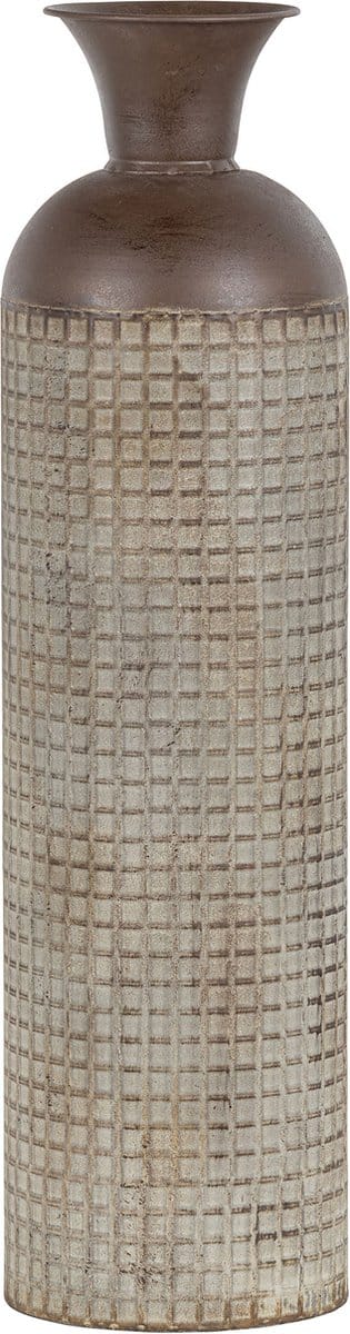 WOOOD Exclusive Kari Vaas XL - Metaal - Bruin - 70x19x19