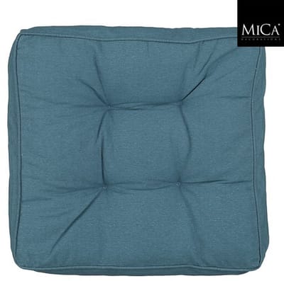 Mica Decorations Paddy Matraskussen - 47 x 47 x 10cm - Blauw
