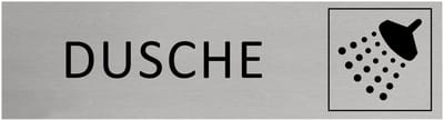 CombiCraft Aluminium Deurbordje "Dusche " 165x45mm met tape