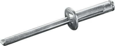 GOEBEL® - 500 x Spreid blindklinknagels (Ø x L) 4 x 16,4 mm - Staal verzinkt / Staal verzinkt - Vlakke kop - TRI-GO - 7088401640 - Popnagel