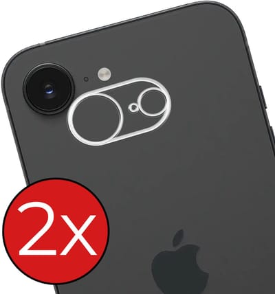 Camera Lens Protector - 2 Stuks - Geschikt voor Apple iPhone 16e / 17e - Camera Screenprotector - Beschermglas - Gehard Glas - Tempered Glass - Screen Protector