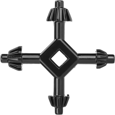Multifunctionele 4-in-1 Stalen Boorkop Sleutel voor Handboormachines en Elektrische Boormachines