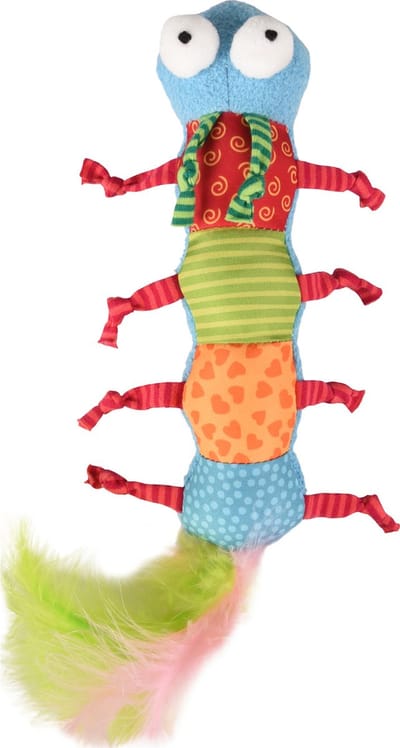 Flamingo Yowly Rups - Kattenspeelgoed - 29 cm Multi-Color