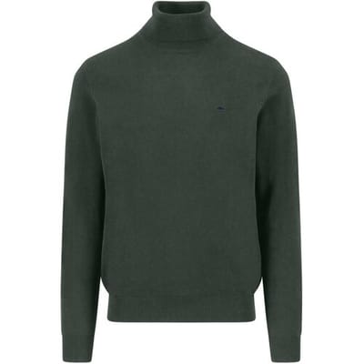 Fynch-Hatton Trui Rollneck Superfine Cotton Dark Ivy / male
