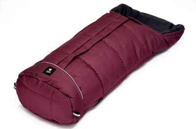 Winter Voetenzak - Kinderwagen Accessoire - Bescherming Tegen Kou - Waterdicht Winddicht - 105 x 48 cm - Bordeaux Zwart