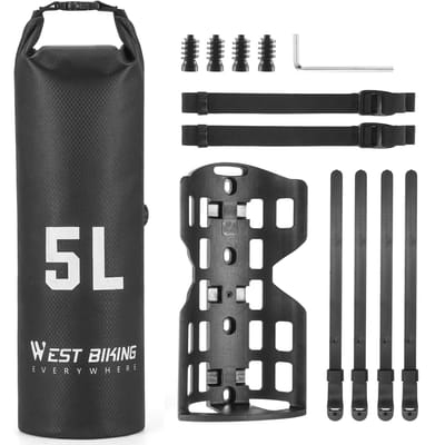 Sacoche de vélo 5L Sac de fourche de vélo Sac avant de vélo Sac de scooter électrique Sac de vélo étanche portable Type A