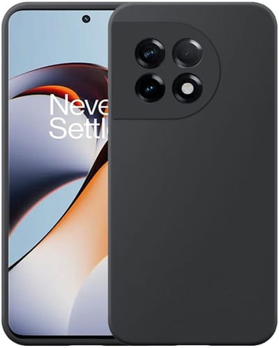 Geschikt voor OnePlus 11R Telefoonhoesje Flexibel Siliconen TPU hoesje - Flexible Back Cover Case Siliconen TPU - Zwart - Smartphonica geschikt voor OnePlus 11R