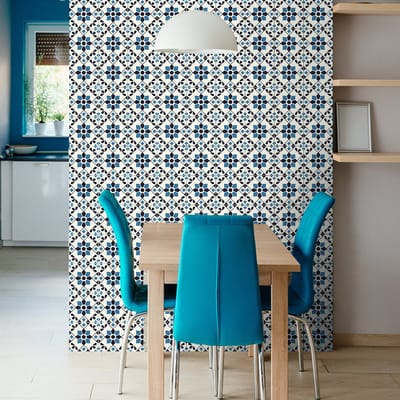 Zelfklevende muurtegelstickers voor keuken en badkamer - 60 Samantha azulejo tegelstickers - 60 stickers, 20x20cm