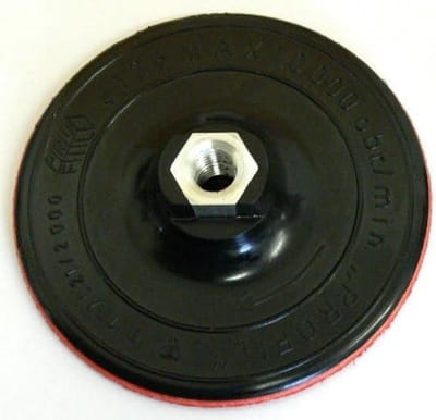 Polijstvilt Rubber - Schuurschijf Klittenband - Metaal Bewerken - Flexibele Ondersteuning - 125 mm Diameter