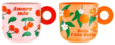 Bialetti Mercato Della Frutta Mok - Set van 2 stuks - Multi