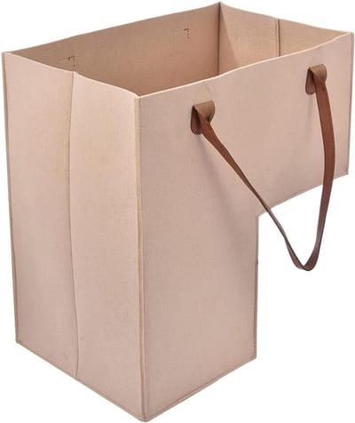 Trapmand Opberger - L-vorm mand - Ruimte Benutten - Opvouwbaar Ontwerp - 42 cm - Beige