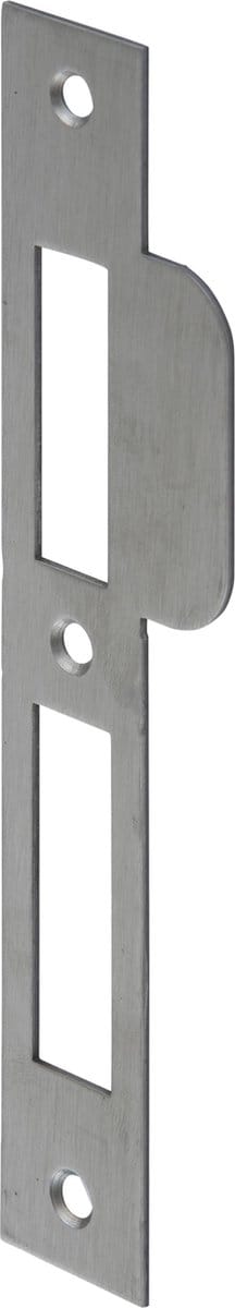 Nemef Sluitplaat - rechthoekig - 196 x 29/46,5 mm - RVS geborsteld - passend bij artikel 4000 serie - din links