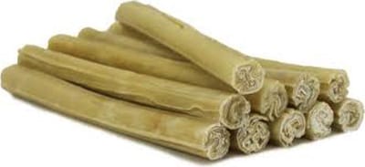 10 st Opgerolde rawhide PET SNACK+- 14cm x 1.5 a 2 cm -tandverzorgend en puur 100% gedroogde buffelhuid