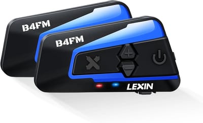 Bluetooth Motorfiets Intercom - Communicatiesysteem voor 10 Motorrijders - IP67 Waterdicht