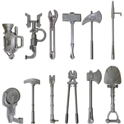 4 inch Brandweerlieden Brandweerman Actiefiguren Werker Mannen Soldaat Speelset Model Speelgoed Figuur Gereedschap voor Kinderen Jongen Kind Kerstmis Hoge Kwaliteit Cadeau gray