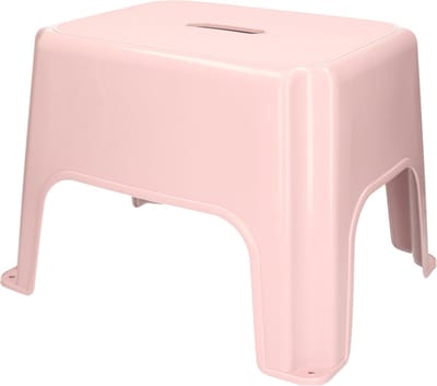 Forte Plastics Keukenkrukje/opstapje - Handy Step - roze - kunststof - 40 x 30 x 28 cm