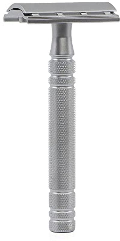 Dubbelzijdige RVS Safety Razor - Gladde Scheerbeurt met 5 Vervangbladen