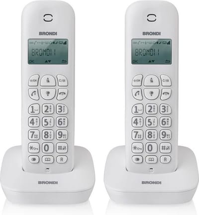 Brondi Gala Twin DECT-telefoon Wit Nummerherkenning