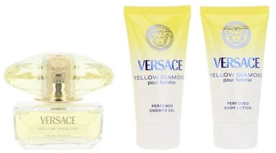 Parfumset voor Dames Versace YELLOW DIAMOND 3 Onderdelen