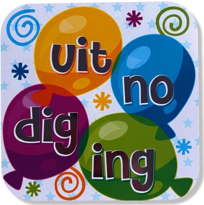 Cards & Crafts Ballonnen Uitnodigingen Kinderfeestje - 10 Uitnodigingskaarten met Enveloppen - 300 g/m² - 15,5 x 15,5 cm