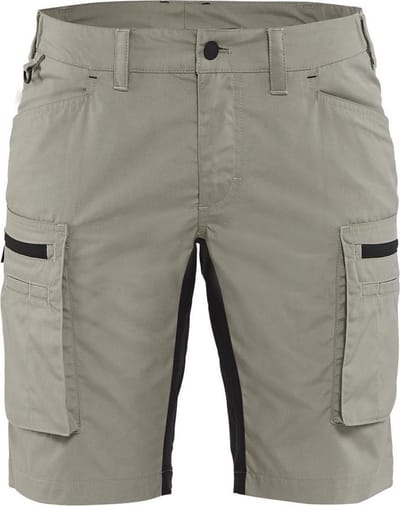 Blaklader Dames Service Short met stretch 7149-1845 - Stone/Zwart - C30