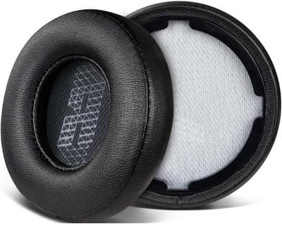 Vervangende Oorkussens voor Draadloze On-Ear Hoofdtelefoons, Geluidsisolatie, Comfortabele Lederen Oorkussens - Zwart