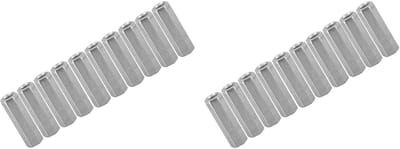 Dailygoods- Zeskantmoer 20 Stuks - Verzinkt Koolstofstaal - Bevestigingsmiddelen - Schroefdraad - Lange Staaf - Rechte Montage - Moeren