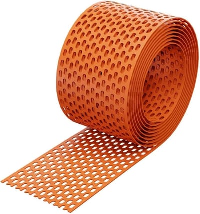 Dakgril - Ventilatie rooster - Dak ventilatie - Vogelwering - 5 meter - Roodbruin