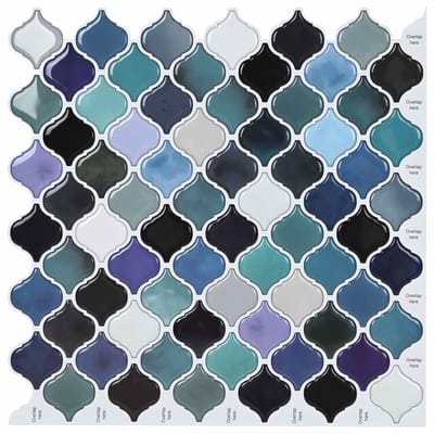 vidaXL - Lanturn - Tegel - 50 - st - Blauwgroen - 27 - x - 27 - cm - Polyurethaan - en - PET