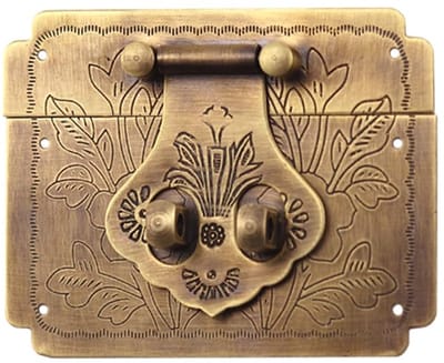 Dailygoods- Kantelslot Retro Design - Houten Kist Slot - Meubelslot - Decoratief Slot - Duurzaam - Eenvoudig te Installeren - Decoratieslot