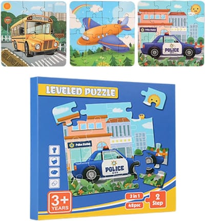 Magnetisch Puzzelboek - Educatief Speelgoed - Leren en Ontwikkelen - Compact Opbergontwerp - 18x18cm