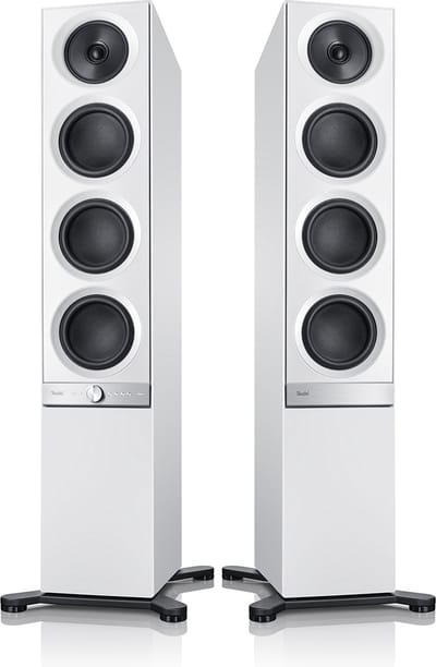 Teufel STEREO L - Vloerstaande speakers met geïntegreerde versterker - Wifi/bluetooth - wit