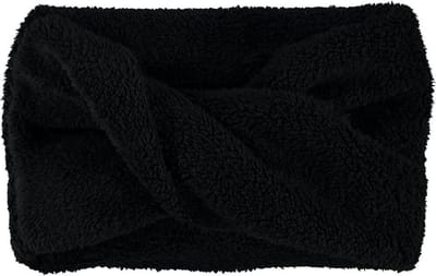 Sarlini Snood Fluffy Teddy Colsjaal Zwart